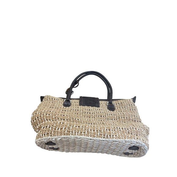 Brighton womans beige Straw charmed satchel handbag Medium size SKU 8529 - Picture 9 of 16